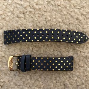 Navy blue fossil watch band 18mm